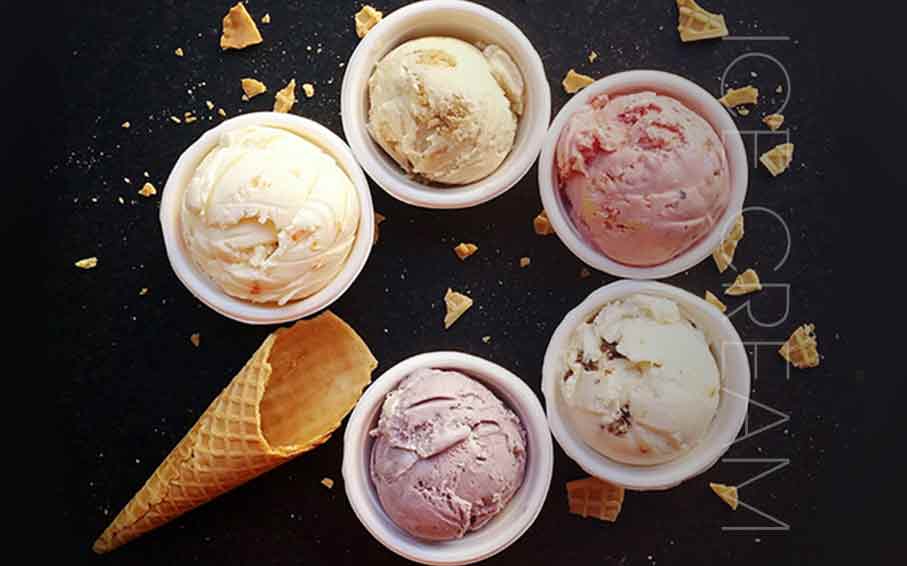 مجتمع کیک و شیرینی ملکا - بستنی